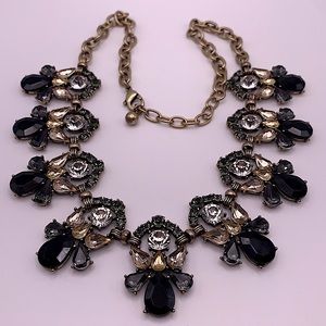 Gold and Crystal  Statement Necklace NEW